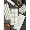 image:imageDII Heavy Duty Kitchen Cleaning Collection LongLasting Quality Cotton Dish Towel Set 18x28 Lake House Blues Check 4 PieceGreenhouse Plaid