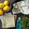 image:imageDII Heavy Duty Kitchen Cleaning Collection LongLasting Quality Cotton Dish Towel Set 18x28 Lake House Blues Check 4 PieceLake House Blue Check