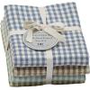 image:imageDII Heavy Duty Kitchen Cleaning Collection LongLasting Quality Cotton Dish Towel Set 18x28 Lake House Blues Check 4 PieceLake House Check