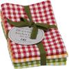 image:imageDII Heavy Duty Kitchen Cleaning Collection LongLasting Quality Cotton Dish Towel Set 18x28 Lake House Blues Check 4 PiecePea Patch Gingham Check