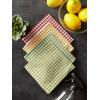 image:imageDII Heavy Duty Kitchen Cleaning Collection LongLasting Quality Cotton Dish Towel Set 18x28 Lake House Blues Check 4 PiecePea Patch Gingham Check