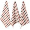image:imageDII Heavy Duty Kitchen Cleaning Collection LongLasting Quality Cotton Dish Towel Set 18x28 Lake House Blues Check 4 PiecePumpkin Spice Stripes