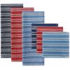image:imageDII Heavy Duty Kitchen Cleaning Collection LongLasting Quality Cotton Dish Towel Set 18x28 Lake House Blues Check 4 PieceStarboard Stripe