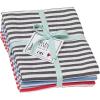 image:imageDII Heavy Duty Kitchen Cleaning Collection LongLasting Quality Cotton Dish Towel Set 18x28 Lake House Blues Check 4 PieceStripe