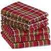 image:imageDII Heavy Duty Kitchen Cleaning Collection LongLasting Quality Cotton Dish Towel Set 18x28 Lake House Blues Check 4 PieceTartan Plaid