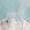 image:imageDII Modern Moroccan Cotton Blanket Throw with Fringe for Couch Chair Guest Room Picnic Camping Beach amp Everyday Use 50x60 GrayAqua