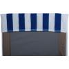 image:imageDII Stripe Beach Lounge Chair Towel with Fitted Top Pocket 26x82 GrayBlue