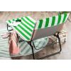 image:imageDII Stripe Beach Lounge Chair Towel with Fitted Top Pocket 26x82 GrayGreen