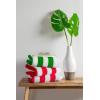 image:imageDII Stripe Beach Lounge Chair Towel with Fitted Top Pocket 26x82 GrayGreen