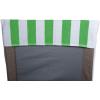 image:imageDII Stripe Beach Lounge Chair Towel with Fitted Top Pocket 26x82 GrayGreen