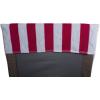 image:imageDII Stripe Beach Lounge Chair Towel with Fitted Top Pocket 26x82 GrayPink