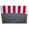 image:imageDII Stripe Beach Lounge Chair Towel with Fitted Top Pocket 26x82 GrayRed