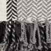 image:imageDII Striped Throw Collection Herringbone 50x60 BlackBlack