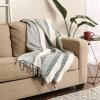 image:imageDII Striped Throw Collection Herringbone 50x60 BlackBlack