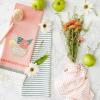 image:imageDII Summer Basics Kitchen Collection Tropical Dishtowel Set 18x28 PineappleParadise Coconut