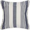 image:imageDII Throw Pillow Cover Collection Recycled Cotton Hidden Zipper 18x18 Herringbone Stripe Barn Red 2 PieceBold Chambray Stripe  Navy