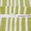 image:imageDII Throw Pillow Cover Collection Recycled Cotton Hidden Zipper 18x18 Herringbone Stripe Barn Red 2 PieceChambray Stripe  Avocado