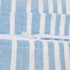 image:imageDII Throw Pillow Cover Collection Recycled Cotton Hidden Zipper 18x18 Herringbone Stripe Barn Red 2 PieceChambray Stripe  Bright Blue