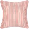 image:imageDII Throw Pillow Cover Collection Recycled Cotton Hidden Zipper 18x18 Herringbone Stripe Barn Red 2 PieceChambray Stripe  Coral