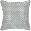 image:imageDII Throw Pillow Cover Collection Recycled Cotton Hidden Zipper 18x18 Herringbone Stripe Barn Red 2 PieceDobby Plus  Gray