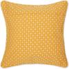 image:imageDII Throw Pillow Cover Collection Recycled Cotton Hidden Zipper 18x18 Herringbone Stripe Barn Red 2 PieceDobby Plus  Honey Gold