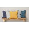 image:imageDII Throw Pillow Cover Collection Recycled Cotton Hidden Zipper 18x18 Herringbone Stripe Barn Red 2 PieceDobby Plus  Navy