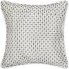 image:imageDII Throw Pillow Cover Collection Recycled Cotton Hidden Zipper 18x18 Herringbone Stripe Barn Red 2 PieceDobby Plus  Offwhite