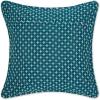image:imageDII Throw Pillow Cover Collection Recycled Cotton Hidden Zipper 18x18 Herringbone Stripe Barn Red 2 PieceDobby Plus  Teal