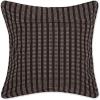 image:imageDII Throw Pillow Cover Collection Recycled Cotton Hidden Zipper 18x18 Herringbone Stripe Barn Red 2 PieceDobby Stripe  Chocolate