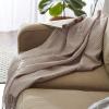 image:imageDII Waffle Knit Collection Throw Blanket Antique GreenDusty Lilac
