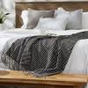 image:imageDII Waffle Knit Collection Throw Blanket Antique GreenStonewash Blue