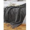 image:imageDII Waffle Knit Collection Throw Blanket Antique GreenStonewash Blue