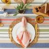 image:imageDII Warm Stripe Tablecloth Collection Indoor or Outdoor Use Tablecloth 60x84104 x 60 Rectangular