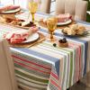 image:imageDII Warm Stripe Tablecloth Collection Indoor or Outdoor Use Tablecloth 60x84104 x 60 Rectangular