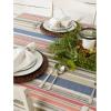 image:imageDII Warm Stripe Tablecloth Collection Indoor or Outdoor Use Tablecloth 60x8484 x 60 Rectangular