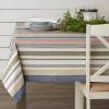 image:imageDII Warm Stripe Tablecloth Collection Indoor or Outdoor Use Tablecloth 60x8484 x 60 Rectangular