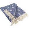 image:imageDII 4TH of July Patriotic Throw Blanket with Decorative Tassles Use for Chair Couch Bed Picnic Camping Beach amp Just Staying Cozy at Home 50 x 60 Star GrayNautical Blue