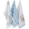 image:imageDII Easter Basics Collection Springtime Kitchen Essentials Dishtowel Set Floral Bunny 3 PieceFloral Bunny