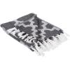 image:imageDII Modern Moroccan Cotton Blanket Throw with Fringe for Couch Chair Guest Room Picnic Camping Beach amp Everyday Use 50x60 GrayBlack