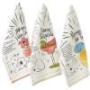 image:imageDII Summer Basics Kitchen Collection Tropical Dishtowel Set 18x28 PineappleRecipe Trio