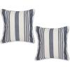 Bold Chambray Stripe  Navy