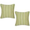 Chambray Stripe  Avocado