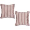 Herringbone Stripe  Barn Red