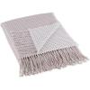image:imageDII Waffle Knit Collection Throw Blanket Antique GreenDusty Lilac