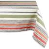 image:imageDII Warm Stripe Tablecloth Collection Indoor or Outdoor Use Tablecloth 60x8484 x 60 Rectangular