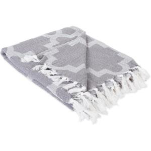image:imageDII Modern Moroccan Cotton Blanket Throw with Fringe for Couch Chair Guest Room Picnic Camping Beach amp Everyday Use 50x60 GrayGray