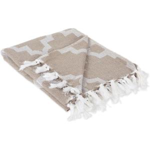 image:imageDII Modern Moroccan Cotton Blanket Throw with Fringe for Couch Chair Guest Room Picnic Camping Beach amp Everyday Use 50x60 GrayStone
