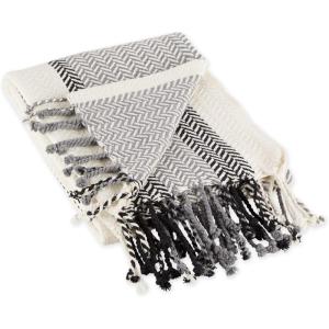 image:imageDII Striped Throw Collection Herringbone 50x60 BlackBlack