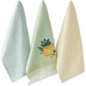 image:imageDII Summer Basics Kitchen Collection Tropical Dishtowel Set 18x28 PineappleSweet Pineapple