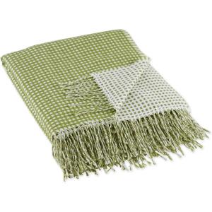 image:imageDII Waffle Knit Collection Throw Blanket Antique GreenAntique Green